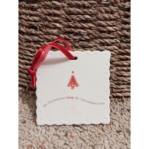 Seasons of Cannon Falls 3" Square Oh Christmas Tree Ornament